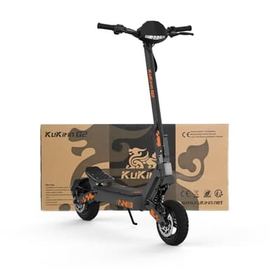 KuKirin G2 Trottinette électrique pliable, pneus 10 pouces, batterie 48 V, 15,6 Ah, autonomie 55 km, double suspension, noir