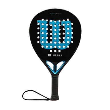 Wilson Raquette de Padel Ultra Team V2, Fibre de Verre/EVA, 366 g, Noir/Bleu, WR067011U2