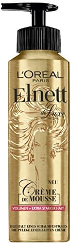 L'Oréal Paris Elnett Mousse fortifiante pour volume et tenue extra forte, protection contre la chaleur et coiffage, crème de mousse, 1 x 200 ml