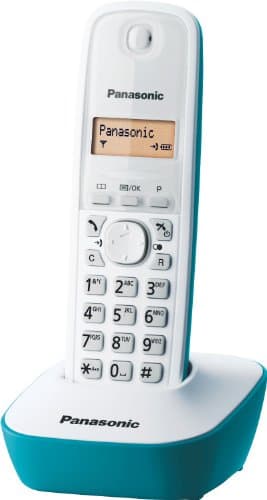 Panasonic KX-TG1611FRC Téléphone solo sans fil DECT sans répondeur Bleu [Version Française]