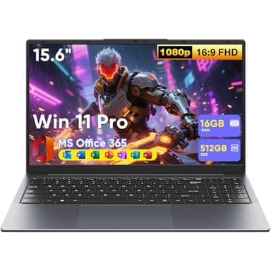 Brhona 15,6" Ordinateur Portable Win 11 Pro M3-8100Y(Jusqu'à 3,40 GHz),16 Go RAM,512 Go SSD,PC Portable Ultra-Léger MS Office 365 Inclus,Écran FHD 1920x1080,Wi-FI 5 Double Bande,BT5.0,HDMI (16, GB)