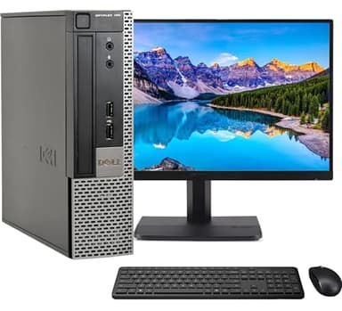 PC Bureautique Complet avec Écran 22", Intel Core i5, 8 Go RAM, SSD 240 Go, Windows 11 Pro, WiFi, Clavier et Souris, reconditionneé Amazon