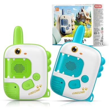 Walkies Talkies pour Enfants, Jouets 3 4 5 6 7 8 Ans Garçon Cadeau 3 4 5 6 7 8 Ans Dinosaure Jouets Jeux pour Garçon 3-8 Ans Woki Toki Enfants Jeux d'extérieur 3-8 Ans Enfant Cadeau Anniversaire