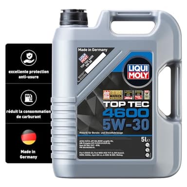 LIQUI MOLY Top Tec 4600 5W-30, 5 L, Technologie de synthèse Huile motrice, SKU: 2316