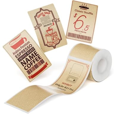 NIIMBOT B1Pro/B2Pro/B21 Pro Etiquettes autocollantes pour thé, cadeaux, boulangerie, supermarché et prix