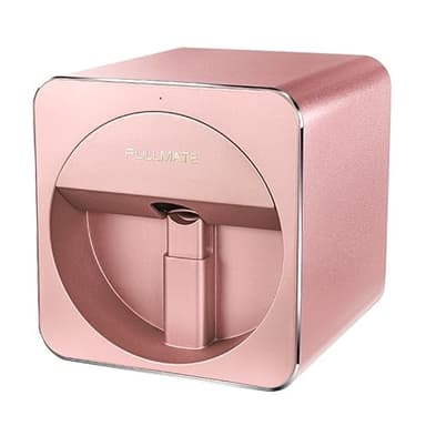 O2NAILS X11 Imprimante à ongles professionnelle portable avec boîtier en métal pour salon de manucure (rose)