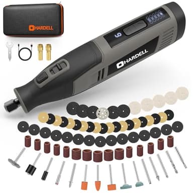 Outil rotatif multifonction 4V sans fil - Mini ponceuse/ponceuse avec 80 accessoires, batterie 4000mAh, 6 vitesses, charge rapide Type-C pour coupe, ponçage, perçage, gravure