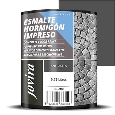 JOVIRA PITURAS Peinture Sol En Béton Résine de rénovation pour sols en béton (750 Millilitres, Anthracite)