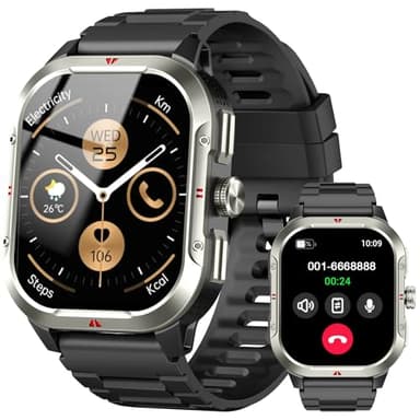 Montre Connectée avec GPS Intégré, Smartwatch Homme Femme avec Appel Bluetooth, 110+ Sportifs, Montre Sport avec Podometre, Suivi Santé et Sommeil, Etanche IP68, 2.06" HD Smart Watch pour Android IOS
