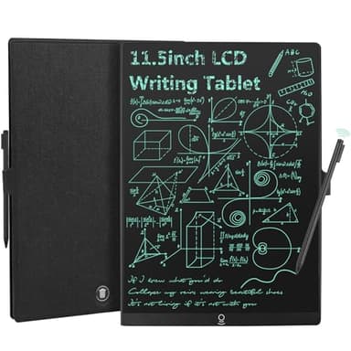 Czemo LCD Tablette Ecriture Adulte 11,5 Pouces avec Housse de Protection, Réutilisables Tablette D'écriture LCD Adulte Bloc Note LCD Ardoise Electronique pour Bureau, Salle de Classe, Mémo, Notes