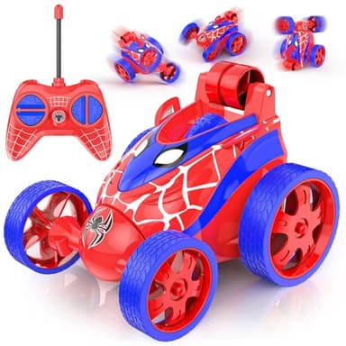 Buoeuik Spider Voiture Telecommandé Enfant, Mini RC Stunt Car 360°Rotation Jouet Garçon 3 4 5 6 7 Ans Fille Cadeau Anniversaire Noel Jeux Véhicule Téléguidée Intérieur Extérieur