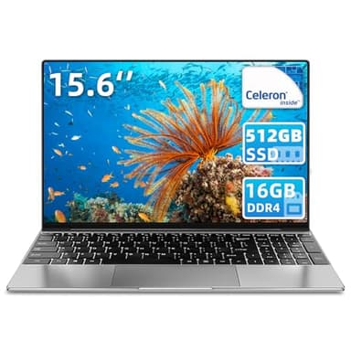 iSTYLE Ordinateur Portable 15 Pouces Windows 10, Office 365, 16 Go RAM 512 Go SSD Notebook Laptop, Intel Quad-Core Jusqu'à 2.9Ghz, PC Portable avec WiFi, BT, USB, HDMI, Clavier Rétro-éclairé