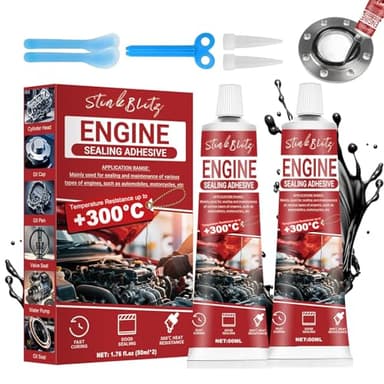 Pate a Joint Moteur, Silicone Haute Temperature Noir, Joint Carter Huile Moteur, Résistant à Haute Température à l'huile, pour Scellement et Réparation Moteur de Automobiles, Voitures, Motos