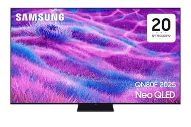 Samsung TV AI Mini LED 55 Pouces Neo QLED QN80F 4K Smart TV, Quantum Matrix Core, Processeur NQ4 AI Gen2, WiFi, Airplay, HDR, Q-Symphony, OTS Lite, Knox Security, Gaming Hub, Bixby, Dolby Atmos
