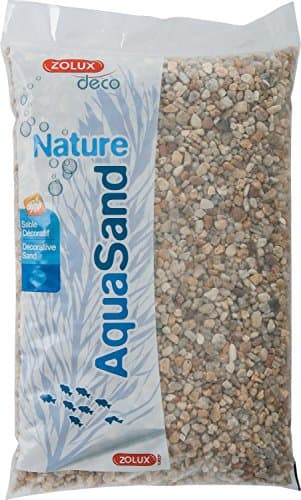 Zolux Gravier Naturel pour Aquarium Quartz Jaune de 2 à 5 mm de Granulométrie 5 kg