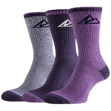 Effeet Chaussettes Randonnée Femme 39-42 35-38, 3 Paires Chaussettes Sport en Coton, Anti-Ampoules Anti-Transpiration Respirantes, Chaussette Pour Running, Tennis, Randonnée
