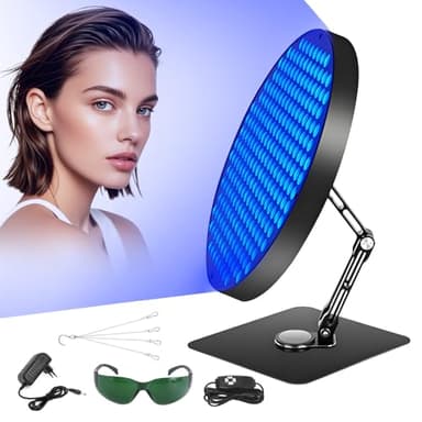 Lampe de Bronzage Pour la Maison, Lampe de Bronzage de Table de 50 W avec 250 LED Solarium de Bronzage Facial avec Minuterie Lunettes et Support Lampe Solaire pour la maison pour le corps