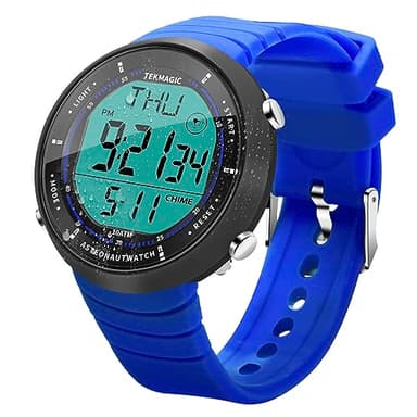 ILAME 10 ATM Résistant à l'eau Montre Sportive pour Natation et Plongée, avec Fonctions de Chronomètre, Compte à Rebours, Double Temps, Réveil, Format de 12 et 24 Heures Commutable