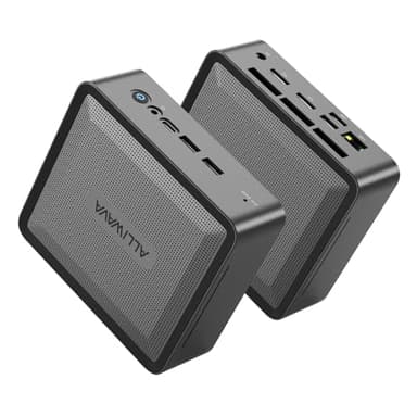 ALLIWAVA U58 Mini PC AMD Ryzen 7 5825U 32 Go DDR4 512 Go NVMe SSD (8C/16T, jusqu'à 4,5 GHz), WiFi 6E & BT5.2, sorties 2x HDMI & USB-C 4K60Hz, bureau et multimédia
