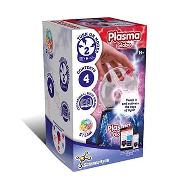 Science4you Plasma Globe - Jouet Éducatif et Scientifique, Lampe Magique + Capteur Tactile Léger, Jeu et Cadeau Électrique pour Garçons et Filles +14 Ans