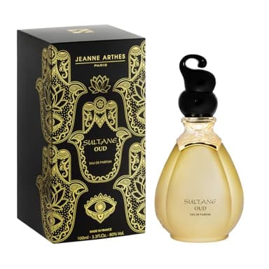 JEANNE ARTHES - Eau de Parfum Femme - Sultane - Floral - Bois de santal & Musc - Fabriqué en France à Grasse - Cadeau femme - 100 ml