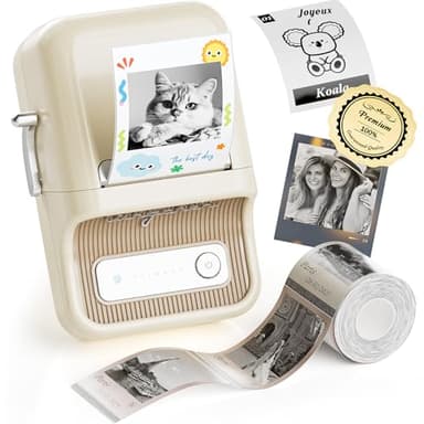 NIIMBOT Etiqueteuse B21 Pro, Imprimante d'étiquettes Autocollant Thermique sans Encre, avec Etiquettes pour la Maison, la Cuisine, Le Bureau et Les Entreprises