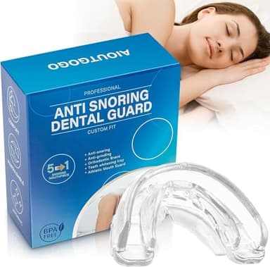 Anti Ronflement Efficace Puissant,Plus Doux Dispositifs Anti-Ronflement, Prêt à l'emploi - Gouttiere Anti Ronflement et Réducteur de Ronflement,Adaptée aux Hommes et aux Femmes -Transparente