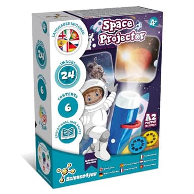 Science4you Lampe Torche de l'espace pour Enfant - Projecteur de Planetarium avec Planètes du Système Solaire, Jeu Educatif, Jouets, Cadeaux pour Garçon et Fille 4+ Ans