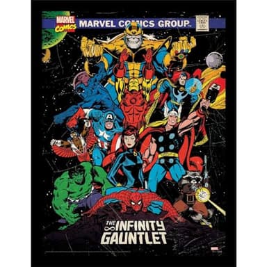AVENGERS - Poster encadré (40 cm x 30 cm) (Multicolore)