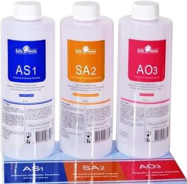 Facial Beauty Aqua Peel Solution 400ml Per Bottle Aqua Hydra Peeling Solution Face Cleansing Serum Moisturizing for hydrafacial Machine Solution AS1/SA2/AO3