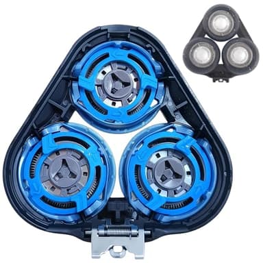 SH50/SH52 Têtes de Rechange Compatibles avec Philips Série 5000/6000(S5XXX) Têtes De Rasoir- Compatible Boîtier Rond - Non Compatible Boîtier Pentagones