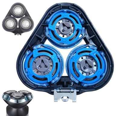 SH50 Têtes De Rechange Compatibles avec Philips Rasoir Série 5000 - Compatible Boîtiers Ronds - Non Compatible Têtes Pentagones 5000/6000