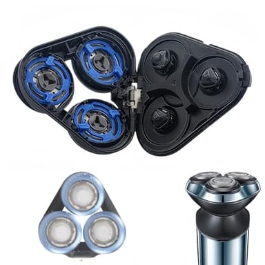 S5000 Tête de Rasage de Rechange | Compatible avec Philips Rasoir Série 5000 (Boîtiers Ronds) / Série 6000 | Non Compatible avec Série 5000 à Boîtiers Pentagonaux (Formes Angulaires)