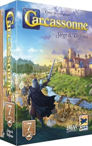 Asmodee - Carcassonne - Extension : Siège & Défense - Hans im Glück - Jeu de société de stratégie - Dès 8 Ans - 2 à 6 Joueurs - 65 Min - Version Française