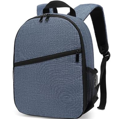 Nayubo Petit Sac à Dos pour Appareil Photo Reflex Numérique Appareil Photo sans Miroir Photographie de Voyage en Plein Air Étui Étanche pour Appareil Photo Compatible avec Sony/Canon/Nikon/Fuji(Bleu)