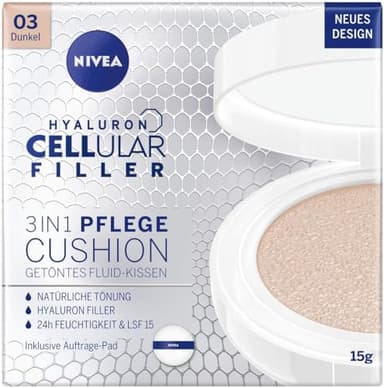 NIVEA Coussin de soin anti-âge 3 en 1 pour coloration et hydratation naturelles - Pour peaux plus foncées - 15 g (1 paquet)