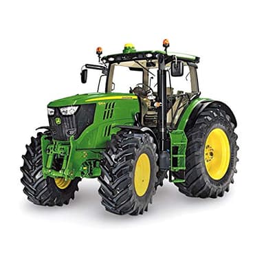 siku 3282, Tracteur John Deere 6210R , 1:32, Métal/plastique, Vert, Direction à Fusée et Attelage à essieu tronqué