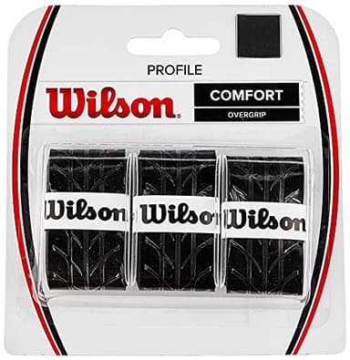 WILSON Surgrip, Profile Overgrip, 3 pièces, Noir, WRZ4025BK