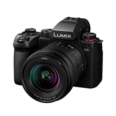 Panasonic Lumix S5M2 | Appareil Photo Hybride Plein Format + Objectif Lumix S 20-60mm F3.5-5.6 (24MP, AF Phase, Double Stab., Vidéo 6K 10bit illimité, Rafale 30ips, Tropicalisé) – Version Française