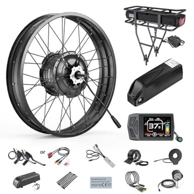 BAFANG 48V 1000W Kit De Conversion Vélo Électrique G062 20-26 Pouces Fat Tire 20x4.0 avec Affichage Optionnel Et 48V Batterie, Kit de Conversion E-Bike