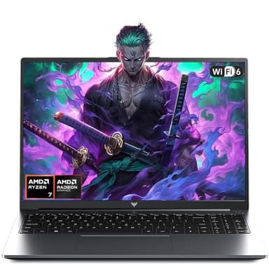 Tivique 2025 Ordinateur Portable Gaming 16 Pouces - Processeur Ryzen 7 H255 (Jusqu'à 4.9 GHz), Pc Portable DDR5 16 Go, SSD 512 Go (Extensible à 4 to), 4800MHz Clavier Rétroéclairé, WiFi 6