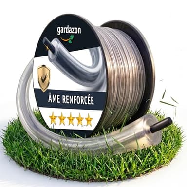 Gardazon Fil de débroussailleuse 3mm renforce 100m (Ronde) - Attention - Extrêmement résistant - Fil Coupe Bordure - Fil pour Rotofil - Bobine de Fil debroussailleuse incassable