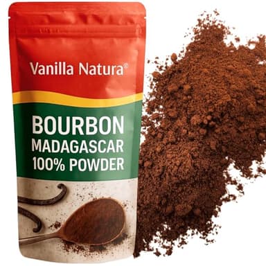 Vanilla Natura • Poudre de Vanille Bourbon de Madagascar • 40g • 100% Gousse Broyée • Vanille en Poudre Qualité Premium • Longue Conservation • Sélection Prestige