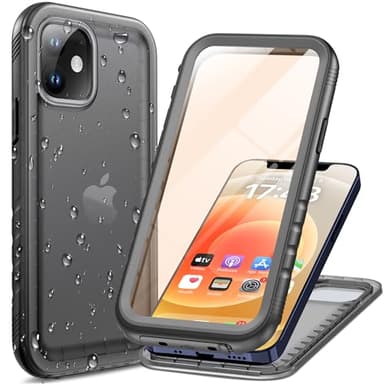Cozycase Coque pour iPhone 12/12 Pro Étanche Antichoc - 360 degres Incassable Militaire Rigide Intégrale Case/Bumper/Housse【IP68 Waterproof/Imperméable】Etui Anti Choc Eau avec Protection Camera/Ecran