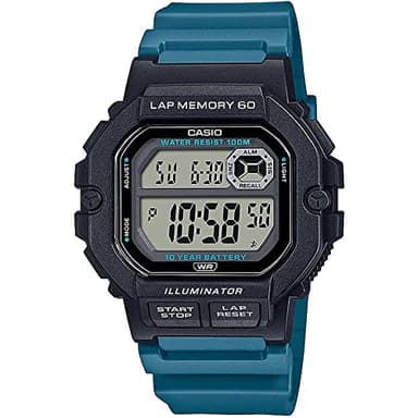 Casio Collection, Montre, Résistance à leau, Fonctions Multiples, Résistance aux Chocs, Éclairage LED, Watch WS-1400H-3AVEF
