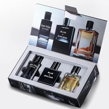 Parfum pour Homme - Coffret Cadeau Luxe (Pack de 3 Flacons de 30 ml) - Fraîcheur Boisée & Élégance Masculine - Eau de Toilette