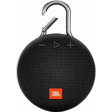JBL Clip 3 – Enceinte Bluetooth portable avec mousqueton – Étanchéité IPX7 – Autonomie 10hrs – Qualité audio JBL – Noir