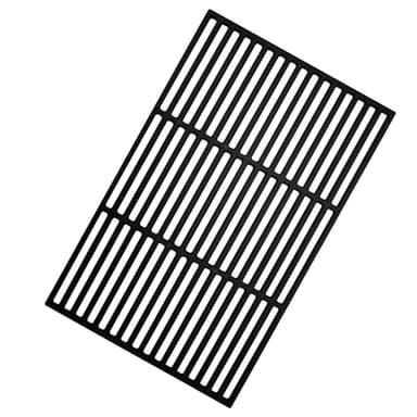 Herrselsam Grille de barbecue en fonte émaillée - 60 x 40 cm - Grille rectangulaire en fonte émaillée - Accessoire pour barbecue, barbecue à gaz, barbecue au charbon de bois et bien d'autres - Pour