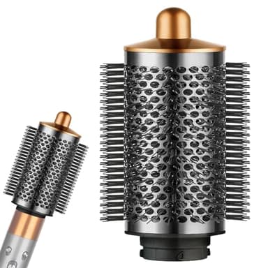 Grande brosse volumisante ronde améliorée pour accessoires pour Dyson pour Airwrap, brosse volumisante pour cheveux lisses, cheveux plats, doré