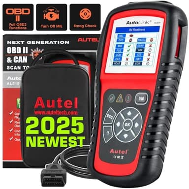 Autel AutoLink AL519 Scanner OBD2 Moteur Vérification Amélioré en Mode 6 Lecteur Codes, Outil Diagnostic Voiture Universel avec Vérification du Smog en Un Clic, Version Améliorée d'AL319